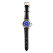 SUN SOLAR ENERGY/ Bright Blue, White, Black Horloge (Bandje)