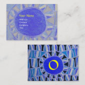 SUN SOLAR ENERGY MONOGRAM blauw zwart zwart zwart Visitekaartje (Voorkant / Achterkant)