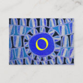 SUN SOLAR ENERGY MONOGRAM blauw zwart zwart zwart Visitekaartje (Achterkant)