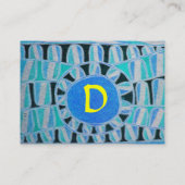 SUN SOLAR ENERGY MONOGRAM blauw zwart zwart zwart Visitekaartje (Achterkant)