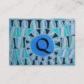 SUN SOLAR ENERGY MONOGRAM blauw zwart zwart zwart Visitekaartje (Achterkant)