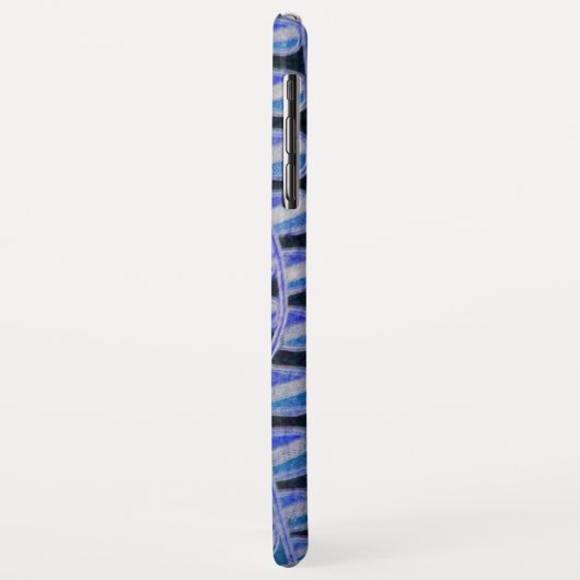 SUN SOLAR ENERGY MONOGRAM Blue White Black Case-Mate iPhone Case (Achterkant/links)