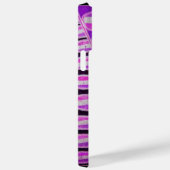 SUN SOLAR ENERGY MONOGRAM Pink Paars Black Case-Mate iPhone Case (Achterkant / Rechts)