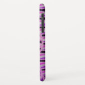 SUN SOLAR ENERGY MONOGRAM Pink Paars Black Case-Mate iPhone Case (Achterkant/links)