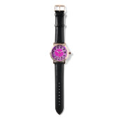 SUN SOLAR ENERGY/Pink Fuchsia, White, Black Horloge (Bandje)