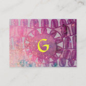 SUN SOLAR ENERGY RED RUBY MONOGRAM roze groen Visitekaartje (Achterkant)