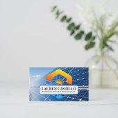 Sun Solar Logo | Energiepanelen Visitekaartje (Staand voorkant)