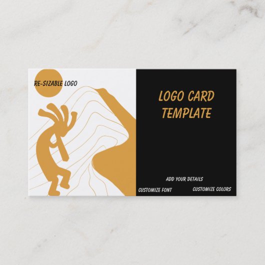 Sun Southwestern Logo Kokopelli Visitekaartje (Voorkant)