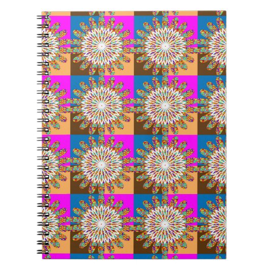 SUN sparkle chakra sunflower art van NavinJOSHI Notitieboek (Voorkant)