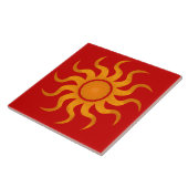 Sun Spicy Red Tile - Groot Tegeltje (Zijkant)