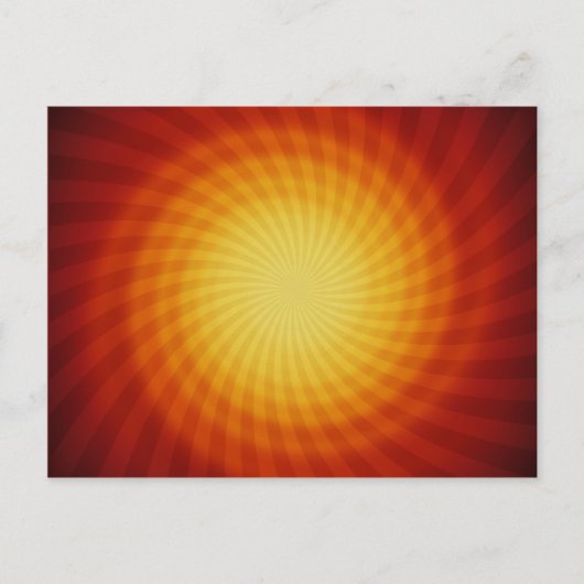 Sun Spiral: Abstracte kunst: Briefkaart (Voorkant)
