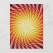 Sun Spiral: Abstracte kunst: Briefkaart (Voorkant)