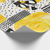 Sun Spirit: gele en inheemse patronen Cadeaupapier (Hoek)