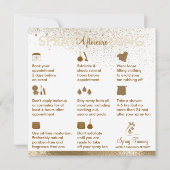 Sun Spray Tan Nazorg Instructies Body Tips Kaart (Achterkant)