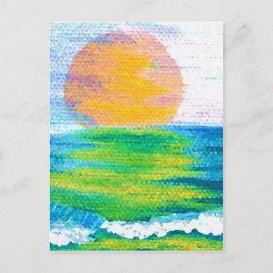 Sun Stance CricketDiane Ocean Art Design Products Briefkaart