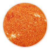 Sun Star Zonnestelsel Sinaasappel Geel Planet Heet Keramische Knop (Voorkant)