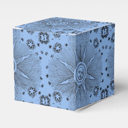 Sun Stars Antiek Nachtlucht Middeleeuwse Zodiac Bedankdoosjes (Voorkant Zijde)