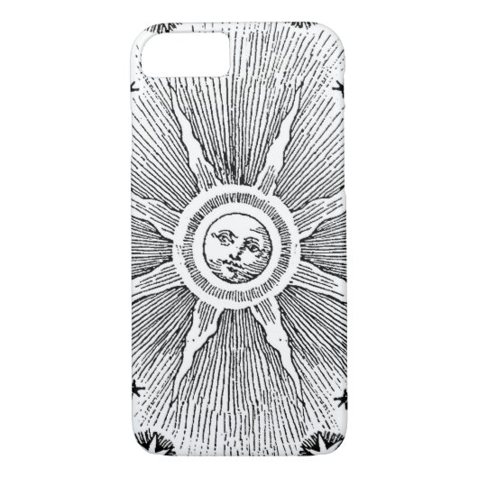 Sun Stars Antiek Nachtlucht Middeleeuwse Zodiac Case-Mate iPhone Case (Achterkant)