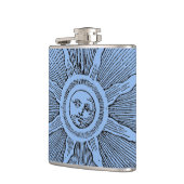 Sun Stars Antiek Nachtlucht Middeleeuwse Zodiac Heupfles (Links)