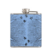 Sun Stars Antiek Nachtlucht Middeleeuwse Zodiac Heupfles (Achterkant)