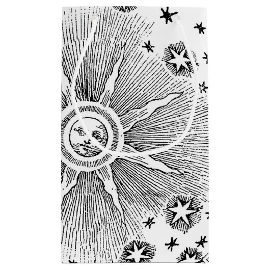 Sun Stars Antiek Nachtlucht Middeleeuwse Zodiac Klein Cadeauzakje (Achterkant)