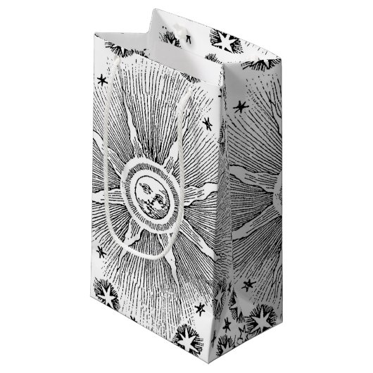 Sun Stars Antiek Nachtlucht Middeleeuwse Zodiac Klein Cadeauzakje (Voorkant Gekanteld)