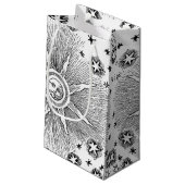 Sun Stars Antiek Nachtlucht Middeleeuwse Zodiac Klein Cadeauzakje (Achterkant Gekanteld)