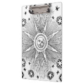 Sun Stars Antiek Nachtlucht Middeleeuwse Zodiac Klembord (Links)