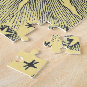 Sun Stars Antiek Nachtlucht Middeleeuwse Zodiac Legpuzzel (Zijkant)