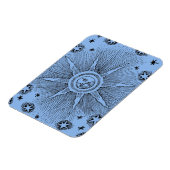Sun Stars Antiek Nachtlucht Middeleeuwse Zodiac Magneet (Linkerzijde)