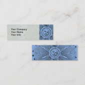 Sun Stars Antiek Nachtlucht Middeleeuwse Zodiac Mini Visitekaartje (Voorkant / Achterkant)