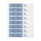 Sun Stars Antiek Nachtlucht Middeleeuwse Zodiac Omwikkelbaar Adreslabel (Vel)