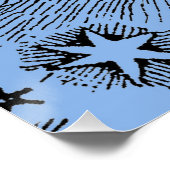 Sun Stars Antiek Nachtlucht Middeleeuwse Zodiac Poster (Hoek)