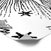 Sun Stars Antiek Nachtlucht Middeleeuwse Zodiac Poster (Hoek)