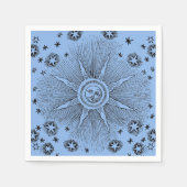 Sun Stars Antiek Nachtlucht Middeleeuwse Zodiac Servetten (Voorkant)