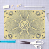Sun Stars Antiek Nachtlucht Middeleeuwse Zodiac Tissuepapier (Craft)