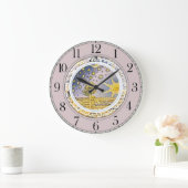 Sun Stars Celestial Lavender Grote Klok (Huis)