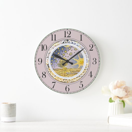 Sun Stars Celestial Lavender Grote Klok (Huis)