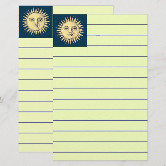 Sun Stationery Briefpapier (Voorkant / Achterkant)