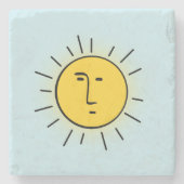 Sun Stenen Onderzetter (Voorkant)