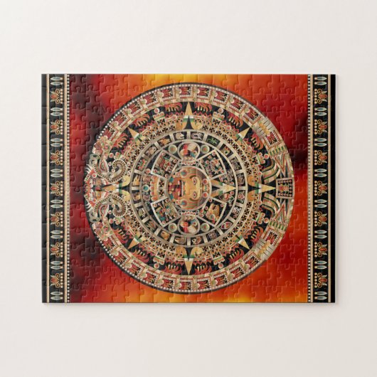 Sun Stone of Tenochtitlan Legpuzzel (Horizontaal)