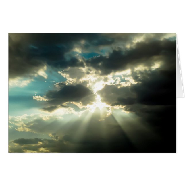 Sun straalt door de wolken (Voorkant Horizontaal)