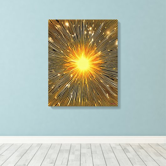 Sun Streaks Canvas Afdruk (Insitu (Houten vloer))