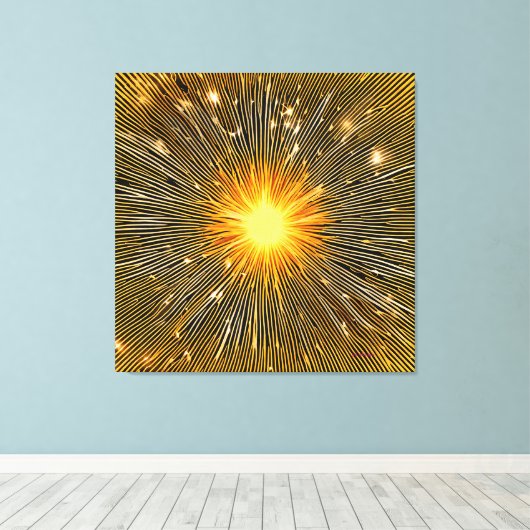 Sun Streaks Canvas Afdruk (Insitu (Houten vloer))