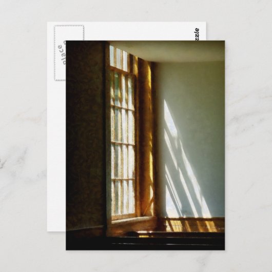 Sun Streaming door venster Briefkaart (Voorkant / Achterkant)