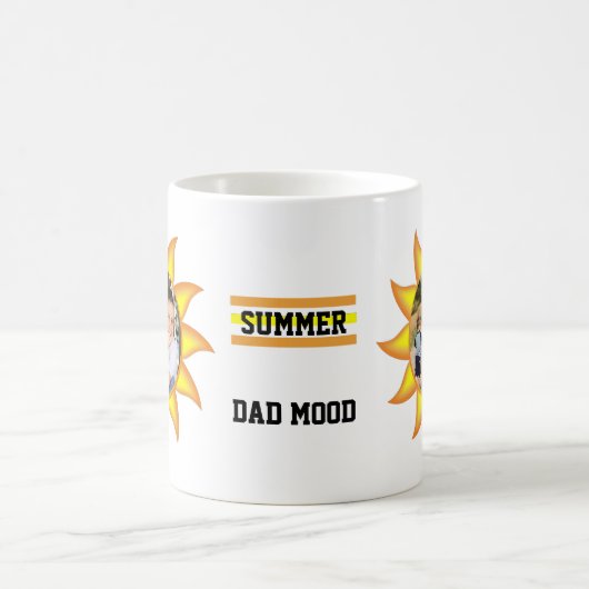 Sun Summer Dad Mood Fathers Day Coffee Mok (Center)