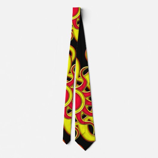 Sun Sun Sun Sun Stropdas (Achterkant)