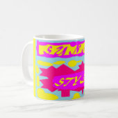 Sun Sunny Shining Heldere kleuren Koffiemok (Voorkant links)