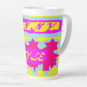 Sun Sunny Shining Heldere kleuren Latte Mok (Rechterhoek)