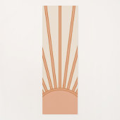 Sun Sunrise Earth Tones Terracotta Retro Sunshine Yogamat (Voorkant)